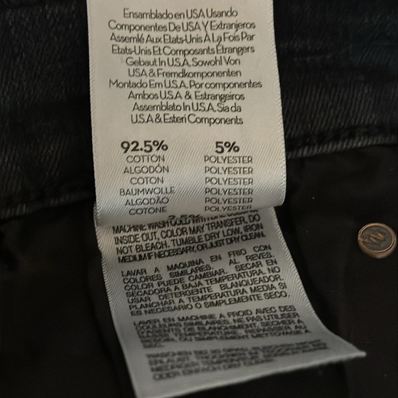 MOTHER The Dazzler Black Mid Rise Crop Stretch Denim Ankle Jeans 32 Not Guilty - Picture 8 of 9